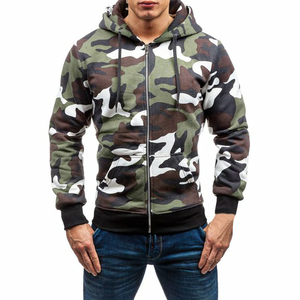 Sudaderas con capucha de camuflaje para hombres y mujeres con sisas colgantes Jersey personalizado Sudaderas deportivas 100% Algodón Patrón sólido - Product Image 6