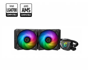 새로운 <span class=keywords><strong>MSI</strong></span> MAGCORELIQUID 240R V2 고성능 워터 쿨러 LGA1851 <span class=keywords><strong>AIO</strong></span> CPU 쿨러 ARGB 액체 CPU 팬 게임용 컴퓨터 냉각 - Product Image 2
