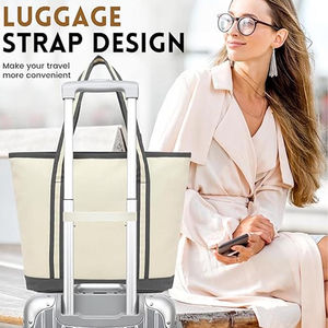 Sac fourre-tout en toile de coton 100% personnalisé réutilisable de qualité fabriqué au Pakistan 2026 Fermeture ouverte Design tendance - Product Image 4