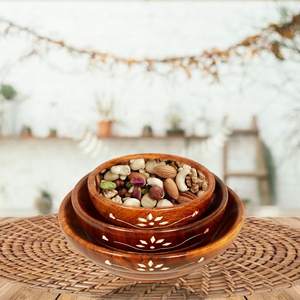 Nuevo modelo de bambú natural de madera personalizado cuenco redondo para ensalada de frutas para Cocina - Product Image 5