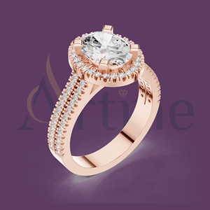 10K Colo Moissanite แหวนสำหรับงานแต่งงาน - Product Image 1