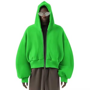 2025 haute qualité goutte épaule recadrée sweats à capuche décontracté ample 100% coton poids lourd 400 Gsm - Product Image 1