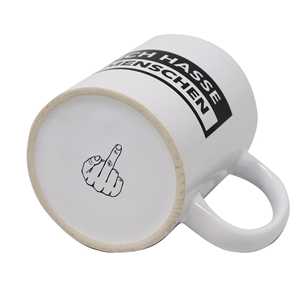 Mug en céramique minimaliste fait main de 15 oz avec impression 'I Hate People', compatible lave-vaisselle et résistant à la chaleur, idéal pour les cadeaux personnalisés - Product Image 3