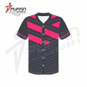 Maillot de baseball unisexe personnalisé en usine, vente en gros, maillot de sport, conception gratuite, uniforme d'équipe, respirant, 100 % polyester - Product Image 2