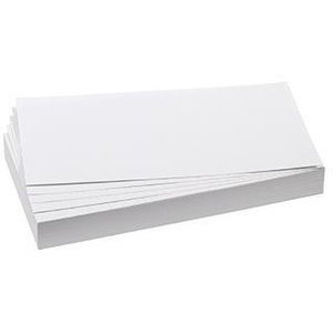 Tarjetas de moderación FRANKEN de 20.5 x 9.5 cm, 100% papel reciclado blanco, 130 g/m², 500 unidades/paquete, para uso en oficina - Product Image 1