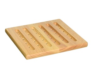 Salvamanteles de madera resistente al aislamiento térmico para platos calientes Protección de mesa Salvamanteles de madera - Product Image 6