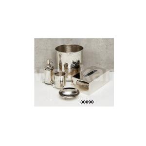 Ensemble d'accessoires de salle de bain écologiques cinq pièces en acier inoxydable argenté décor à la maison poli miroir - Product Image 1