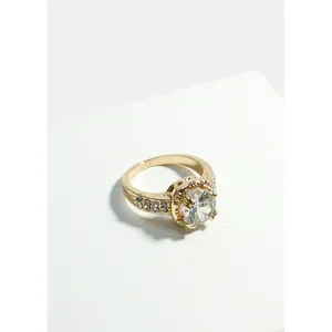 Anello in Oro 14k con Pietre Preziose Naturali, Montatura Invisibile Placcata in Rodio, Gioiello Raffinato per Occasioni Speciali - Product Image 1