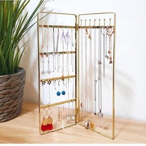 Soporte organizador de joyas plegable portátil para anillos, collares, pendientes, perfecto para tocador de viaje y decoración de Mesa de la India - Product Image 3