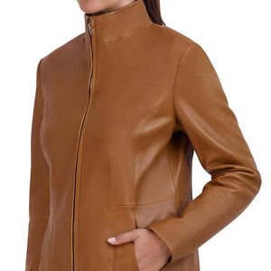 Veste en cuir imperméable et coupe-vent pour femmes, best-seller, rembourrage en coton respirant, tricot d'hiver, dernière version SolidCanvas2026 - Product Image 2