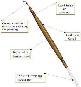 Peigne séparateur de cils professionnel en acier inoxydable pour extensions de cils à prix compétitif - Product Image 4