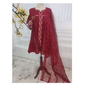 Trajes de lujo para mujer paquistaní Salwar Kameez, traje étnico pesado, costura Punjabi disponible, trajes de lujo al por mayor - Product Image 1