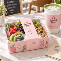 Coffret cadeau de café personnalisé AT PACK avec boîte en carton blanc de 300 g, emballage de luxe pour sachets de café arabe, tasses et cadeaux