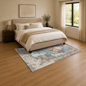<b>RUGS</b> DEPOT LXDP-0446 Wholesale Multicolor Neutral Marble Effect Digital Printed Machine Washable Chenille Area <b>Rug</b> <b>Non</b> <b>Slip</b> - Product Image 3
