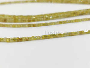 Cubo de hebra larga de 7 pulgadas, cuentas de diamantes sueltos facetadas amarillas, hebras de caja Natural de excelente corte para la fabricación de joyas - Product Image 2