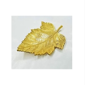 Nouveauté Plateaux en aluminium Forme de feuille Plats de service et assiettes pour plateau de fruits et légumes du retour Plateau serveur - Product Image 2
