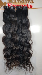 100% naturel non traité lâche vague profonde vendeur pas cher vierge indien Temple Extensions de cheveux humains Bodywave cuticule alignée - Product Image 4