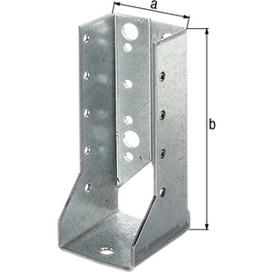 Beam <b>Shoe</b> Type B 80/120 2mm Steel Sendzimir Galvanized GAH-Pack Size 50 Utility Racks - Product Image 1
