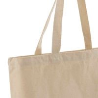 Sac fourre-tout en coton tendance toute la journée, tissu écologique, grande capacité, longues poignées en toile de coton, personnalisation complète, broderie
