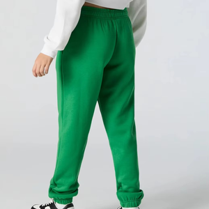 Pantalon de jogging ample et décontracté pour femme, style fitness, avec cordon de serrage, en molleton respirant, taille haute, coupe droite et jambe large - Product Image 6