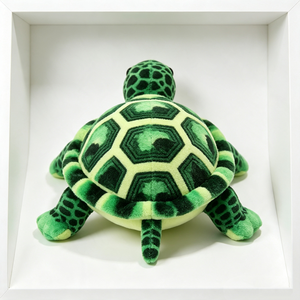 Customized Realistic Green Tortoise Plush <b>Toy</b> with Printed <b>Turtle</b> Shell Pattern Soft Plush Fabric Mesh Lining Birthday Gift - Product Image 2