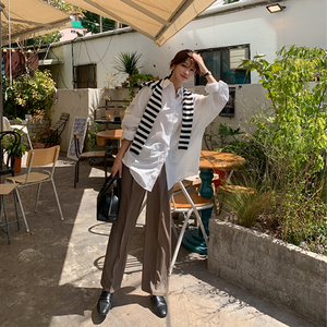 Bien fait vente chaude décontracté quotidien porter bonne qualité coupe ample chemise vêtements Earls coupe ample couleur chemise - Product Image 2