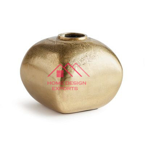 Florero de Metal único chapado en oro, decoración del hogar, centro de mesa, superventas, Decoración de mesa de boda, florero de Metal - Product Image 1