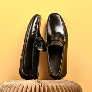 Zapatos de Negocios de Piel de Cerdo de Alta Calidad con Revestimiento Impermeable y Plantilla Flexible, Zapatos Formales para Hombre, Zapatos de Cuero - Product Image 1