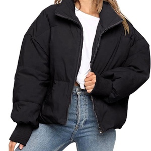 Chaqueta acolchada de algodón de moda de Invierno para mujer de gran calidad 2025, abrigo de lona transpirable con Material de relleno de plumón - Product Image 3