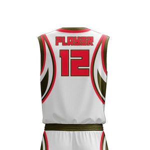 Uniforme de basket-ball de nouvelle conception 100% uniformes de basket-ball fabriqués en polyester uniformes de basket-ball à séchage rapide Service OEM - Product Image 6