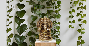 Moderne 5-Face Lord Ganesha Idol fait à la main Dieu du succès et destructeur du mal pour les mariages anniversaires Diwali - Product Image 6