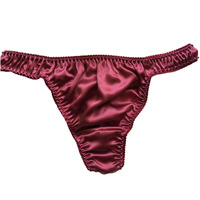 Celana Dalam Wanita Model Thong Seksi Berkualitas Tinggi, Produk Terbaru 100% Sutra Es, Bernapas, Cepat Kering, Polos, Rajutan, Grosir