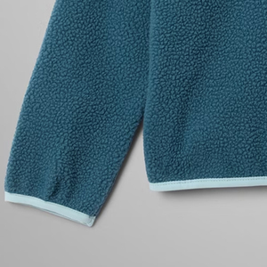 เสื้อสเวตเชิ้ตสีพื้น ผ้าฟลีซ ติดกระดุม คอตั้ง ดีไซน์ลำลอง พร้อมบริการออกแบบโลโก้ตามสั่ง บริการ OEM - Product Image 3