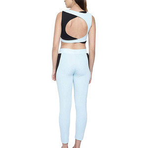Ensembles de yoga avec logo personnalisé de haute qualité pour femmes Nouveau style Bande de taille sans couture Respirant Matériau à séchage rapide Grande taille Cordon de serrage - Product Image 4