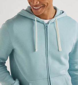 Sudadera con Capucha de Forro Polar Grueso y Transpirable, con Cierre y Logotipo Personalizado Unisex, Impresión en Relieve de Invierno de Alta Calidad, Suministro ODM - Product Image 3