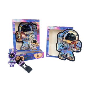 Sac en polyester bleu Astronaute avec fenêtre anti-odeur, 3,5 sacs Mylar avec boîte et jouet pour ranger les collations - Product Image 2