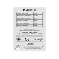 Panneau solaire monocristallin Loom Solar 125 Watt 12 Volts N-Type demi-cellule