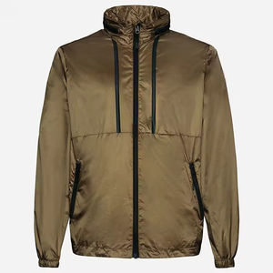 Chaqueta Cortavientos Deportiva Impermeable Personalizada para Invierno, Ligera, con Capucha, de Lona, con Malla Transpirable, para Correr al Aire Libre - Product Image 1