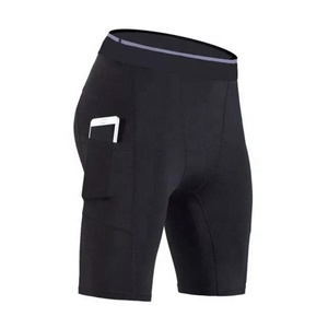 Short de Compression respirant pour homme, pantalon court de Sport, de course à pied et d'entraînement, fabriqué d'usine, - Product Image 2