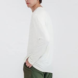 เสื้อยืดแขนยาวของผู้ชายผ้าฝ้าย100% ระบายอากาศได้ดีผ้าไมโครไฟเบอร์แฟชั่น - Product Image 3