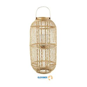 Haute bonne qualité bambou rotin lanterne décorative suspendue lanterne taille personnalisée pour la décoration de jardin - Product Image 2