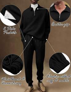 Conjunto de chándal para hombre con Sudadera con capucha y pantalones, ropa de gimnasio personalizada para entrenamiento físico, ropa deportiva cálida para actividades al aire libre en invierno - Product Image 6