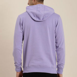 Sudadera con capucha para hombre de algodón 100% liso e impreso, estilo Streetwear, fabricante OEM ODM - Product Image 3