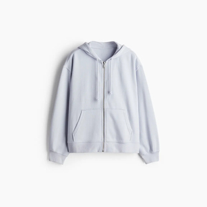 Sudadera cómoda suave para todas las estaciones para mujer, elegante diseño de cuello con capucha, sudaderas con capucha 100% de algodón Terry Front - Product Image 4