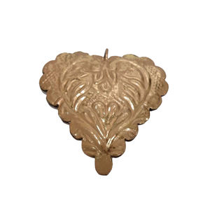 Árbol de Navidad, decoración con acabado blanco, corazón colgante de pared de hierro, adorno decorativo de Navidad en forma de corazón - Product Image 3