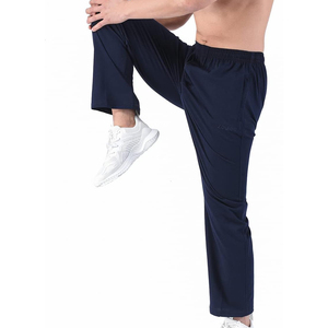 Pantalon de jogging en toile pour hommes, avec logo personnalisé, style décontracté, polaire, pantalon de survêtement de sport léger, mi-léger - Product Image 2