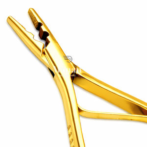 Premium 2 Hole Hair <b>Extension</b> Pliers Gold Microlink Crimp Tool for Micro <b>Beads</b> Salon Styling & <b>Extension</b> Removal - Product Image 3