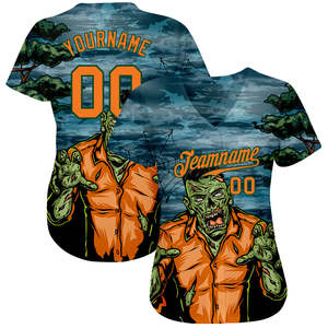 Estilo personalizado 100% malla de poliéster botón completo abajo manga corta bordado hombres camisetas de béisbol - Product Image 2