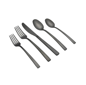 Ensemble de couverts de banquet en acier inoxydable à poignée antique miroir en argent et or pour ensemble d'utilisation de mariage - Product Image 5