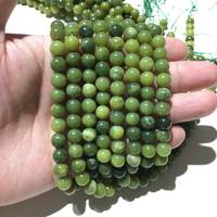 Perles de pierres précieuses rondes lisses polies en jade naturel 8-10mm perle de cristal de jade de guérison pour la fabrication et la conception de bijoux de bracelet
